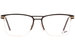 Cazal 7080 Eyeglasses Men's Semi Rim Pilot