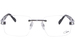 Cazal 7103 Eyeglasses Men's Rimless Rectangle Shape