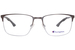 Champion Chasex Eyeglasses Men's Full Rim Rectangle Shape Tri-Flex