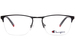 Champion Launch Eyeglasses Men's Semi Rim Square Shape