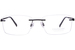 Charmant CH10978 Titanium Eyeglasses Men's Rimless