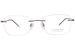 Charmant CH16700 Titanium Men's Eyeglasses Rimless Square Shape