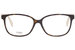 Fendi FF0346 Eyeglasses Women's Full Rim Square Shape