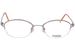 Flexon 651 Eyeglasses Women's Semi Rim Oval Shape