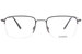 Flexon H6041 Eyeglasses Men's Semi Rim Rectangle Shape