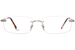 Fred FG50018U Eyeglasses Rimless Rectangle Shape