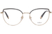 Furla VFU585 Eyeglasses Women's Semi Rim Cat Eye