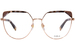 Furla VFU673V Eyeglasses Women's Full Rim Cat Eye