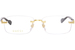 Gucci GG1221O Eyeglasses Men's Rimless Rectangle Shape