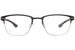 Ic! Berlin The Lone Wolf Eyeglasses Men's Full Rim Rectangle Shape