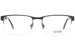 Izod 2090 Eyeglasses Frame Men's Semi Rim Rectangular