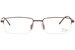 Jaguar 39307 Eyeglasses Men's Semi Rim Rectangular Optical Frame