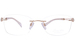 Line Art Aria XL2156 Titanium Eyeglasses Women's Rimless Square Shape