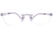 Line Art Aria XL2170 Titanium Eyeglasses Women's Rimless Round Shape