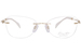 Line Art by Charmant XL2147 Eyeglasses Women's Rimless Oval Optical Frame