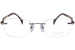 Line Art by Charmant XL2152 Eyeglasses Women's Rimless Rectangular Optical Frame