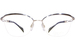 Line Art by Charmant XL2155 Eyeglasses Women's Semi Rim Titanium Optical Frame