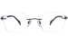 Line Art Vivace XL2174 Titanium Eyeglasses Women's Rimless Oval Shape