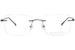 Michael Ryen MR-356 Eyeglasses Men's Rimless Square Shape