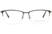 Michael Ryen MR-384 Eyeglasses Men's Semi Rim Rectangle Shape