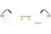 Mont Blanc MB0023O Eyeglasses Men's Rimless Rectangular Optical Frame