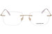 Mont Blanc MB0075O Eyeglasses Men's Rimless Rectangular Optical Frame