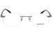 Mont Blanc MB0088O Eyeglasses Men's Rimless Rectangular Optical Frame
