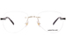 Mont Blanc MB0283O Eyeglasses Men's Rimless Pilot