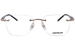 Mont Blanc MB0346O Eyeglasses Men's Rimless Rectangle Shape