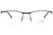 Morel Lightec 30042L Eyeglasses Frame Men's Semi Rim Rectangular