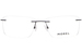 Morel Lightec 30316L Eyeglasses Men's Rimless Rectangle Shape