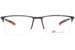 New Balance NBE13658 Eyeglasses Men's Semi Rim Rectangle Shape