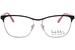 Nicole Miller Biarritz Eyeglasses Women's Full Rim Rectangle Shape