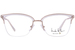 Nicole Miller Cannes Eyeglasses Women's Semi Rim Cat Eye Optical Frame