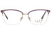 Nicole Miller Cannes Eyeglasses Women's Semi Rim Cat Eye Optical Frame