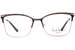 Nicole Miller Madagascar Eyeglasses Women's Full Rim Oval Shape