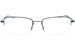 Nike 4306 Eyeglasses Semi Rim Rectangle Shape