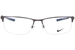 Nike 6064 Eyeglasses Men's Semi Rim Rectangle Shape