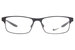 Nike 8046 Eyeglasses Men's Full Rim Rectangle Shape