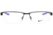 Nike 8138 Eyeglasses Semi Rim Rectangle Shape