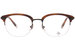 Original Penguin The-Park Eyeglasses Men's Semi Rim Square Optical Frame