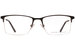 Perry Ellis PE439 Eyeglasses Men's Semi Rim Rectangular Optical Frame