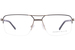 Perry Ellis PE476 Eyeglasses Men's Semi Rim Rectangle Shape