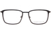 Perry Ellis PE487-1 Eyeglasses Men's Full Rim Rectangle Shape