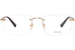 Police Origins-Nineties-8 VPLF84 Eyeglasses Men's Rimless Square Shape