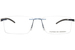 Porsche Design P8341 Eyeglasses Men's Rimless Rectangle Shape