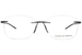 Porsche Design P8362 Eyeglasses Men's Rimless Rectangle Shape