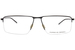 Porsche Design P8736 Eyeglasses Men's Semi Rim Rectangle Shape