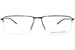 Porsche Design P8736 Eyeglasses Men's Semi Rim Rectangle Shape