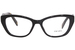 Prada PR 19WV Eyeglasses Women's Full Rim Cat Eye